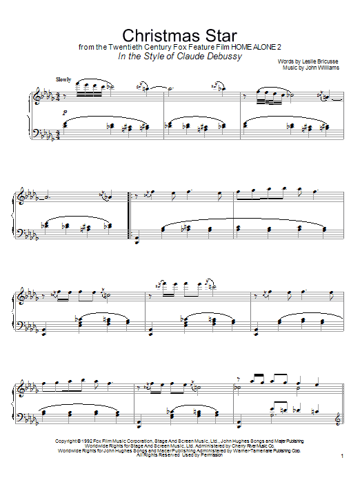Product picture to: Christmas Star (from Home Alone 2) (in the style of Debussy) (arr. David Pearl)