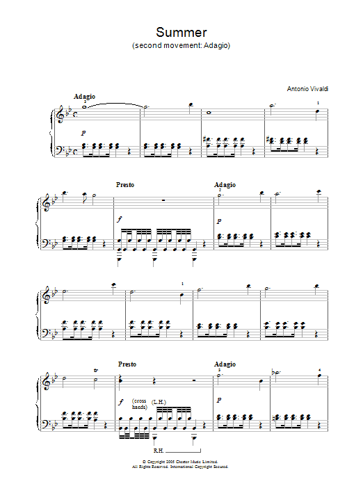 Product picture to: Summer (second movement: Adagio)