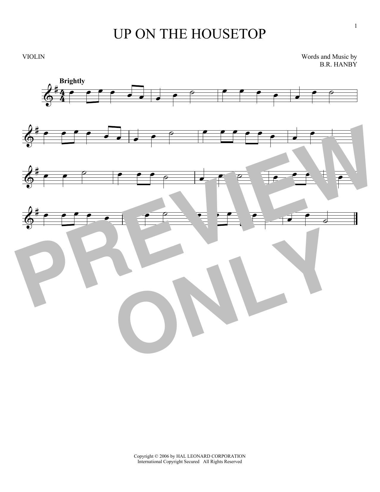 Product gallery: Page 1 of 1 Up On The Housetop, B.R. Hanby