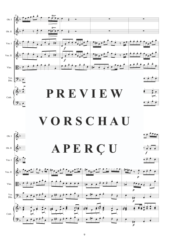 Produktgalerie: Seite 10 von 11 Concerto No.3 in F-Dur Op.9, , 2 Oboen Solo, Streicher Ensemble und Cembalo BC