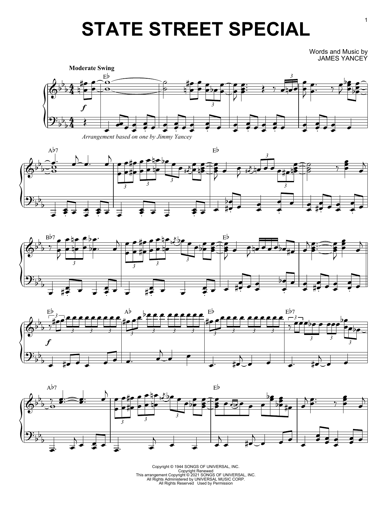 Produktbild zu: State Street Special (arr. Brent Edstrom)