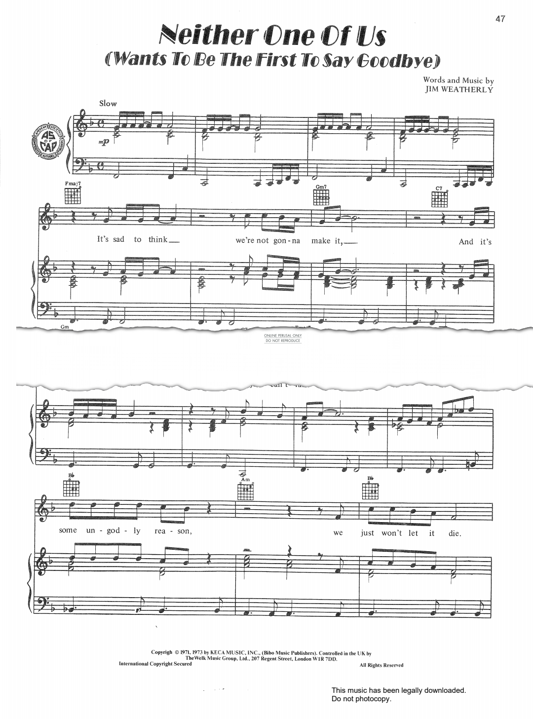 gallery: Neither One Of Us (Wants To Be The First To Say Goodbye), Gladys Knight