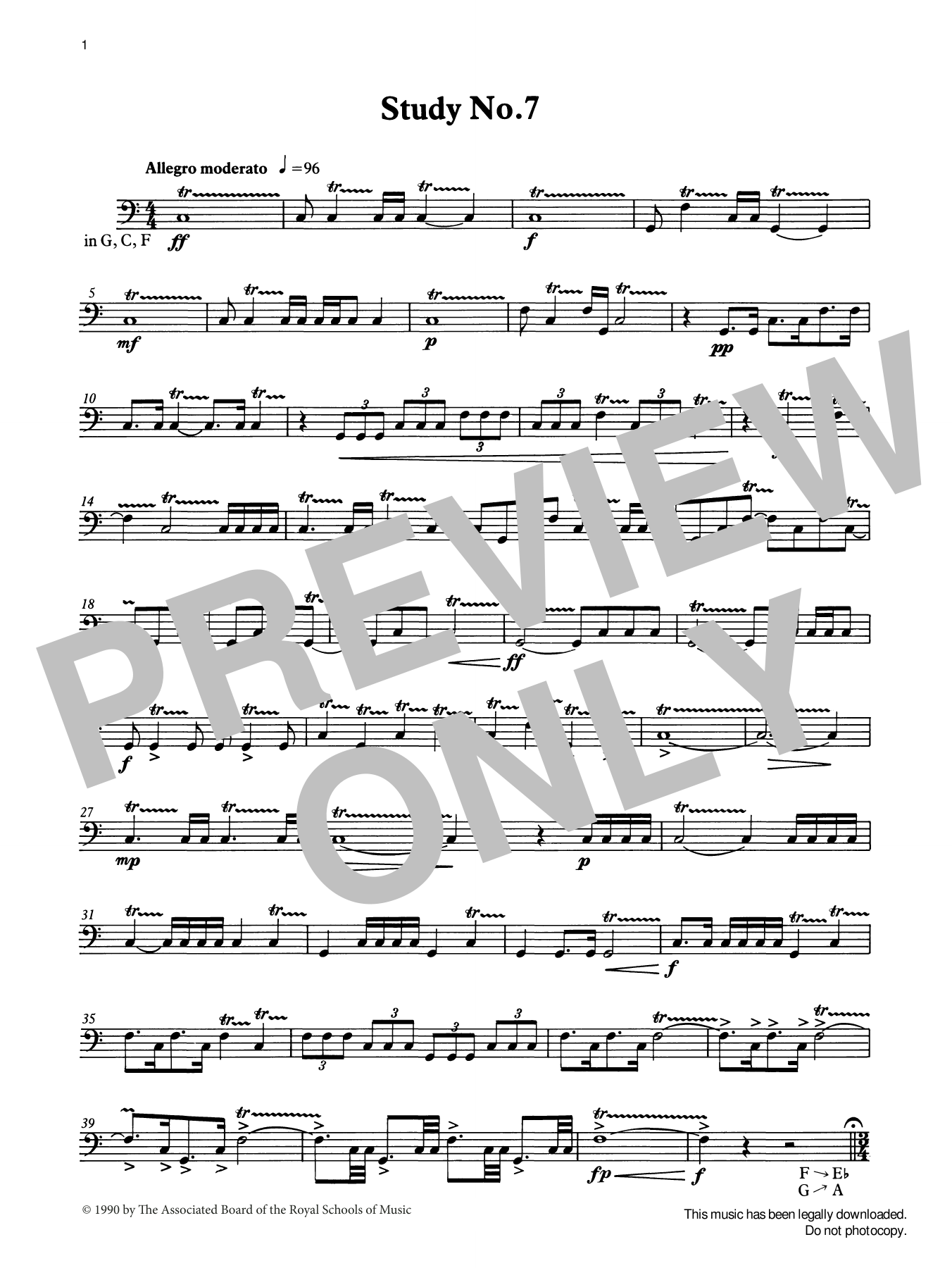 Produktgalerie: Seite 1 von 1 Study No.7 from Graded Music for Timpani, Book IV, Ian Wright, Percussion