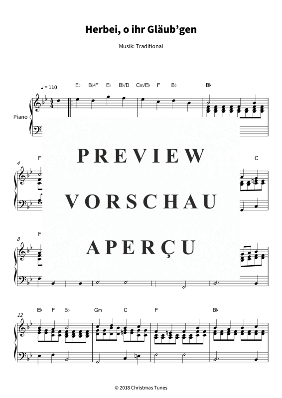 Produktgalerie: Seite 1 von 6 Herbei, o ihr Gläub´gen - Ein zeitloser Weihnachtsklassiker, , Klavier Solo