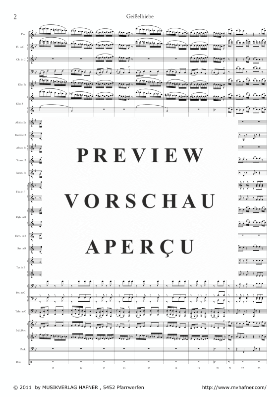 Product gallery: Page 7 of 11 Geißelhiebe, , (large wind orchestra)