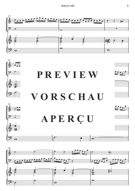 Product gallery: Page 8 of 11 Vestiva i colli - I Colli Vestiti di Verde - Madrigale pastorale in tre voci, , Violin, violoncello and harpsichord