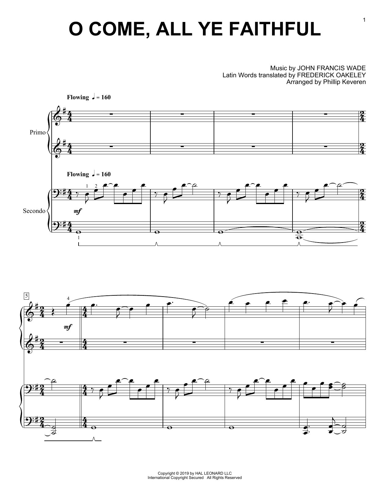 Product picture to: O Come, All Ye Faithful (arr. Phillip Keveren)