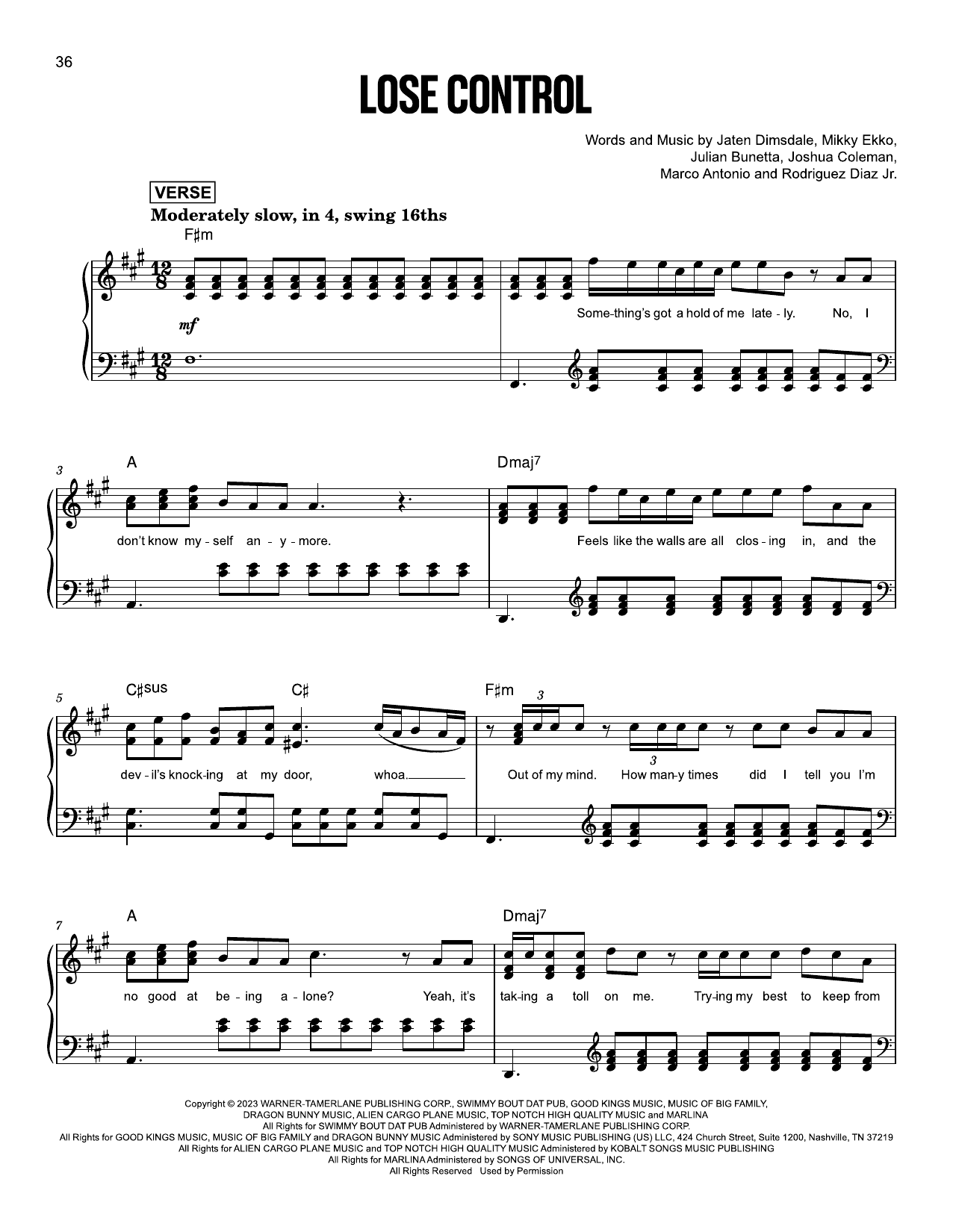 Produktgalerie: Seite 1 von 1 Lose Control, Teddy Swims