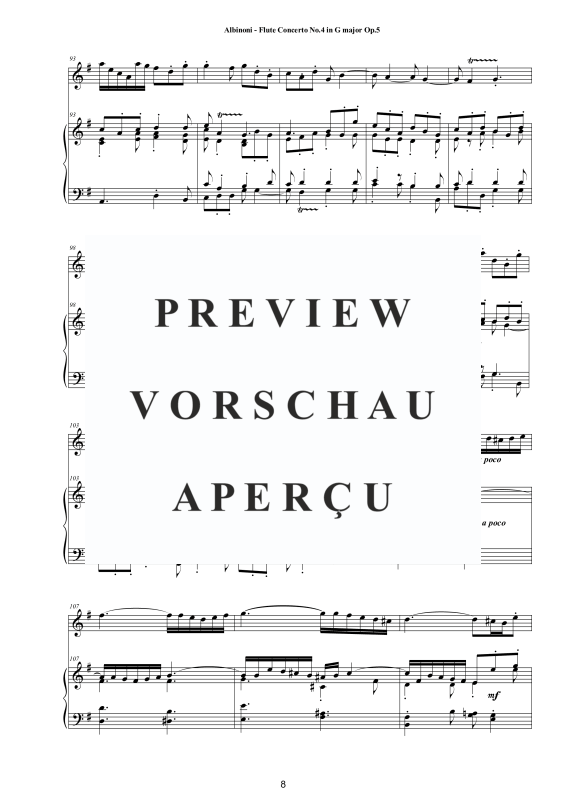 Product gallery: Page 9 of 11 Flute Concerto No.4 in G-Dur Op.5, , Flute and Piano/Harpsichord