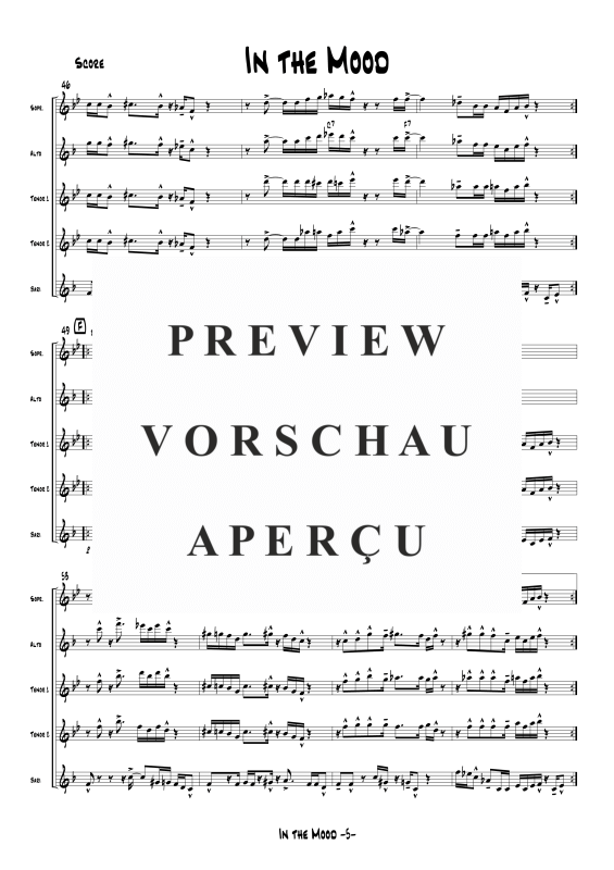 gallery: In The Mood, , Saxophonquintett