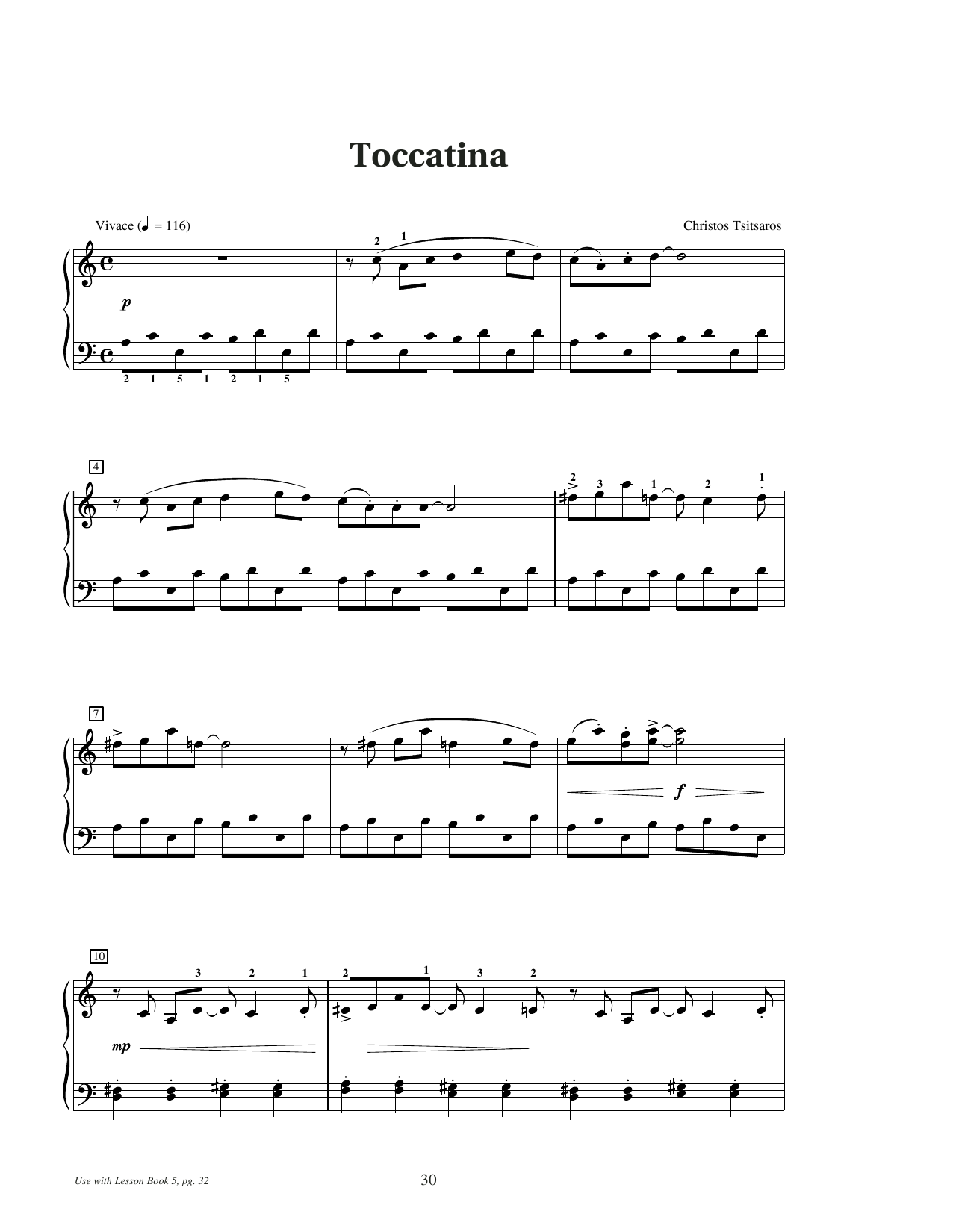Produktgalerie: Seite 1 von 1 Toccatina, Christos Tsitsaros, Klavier