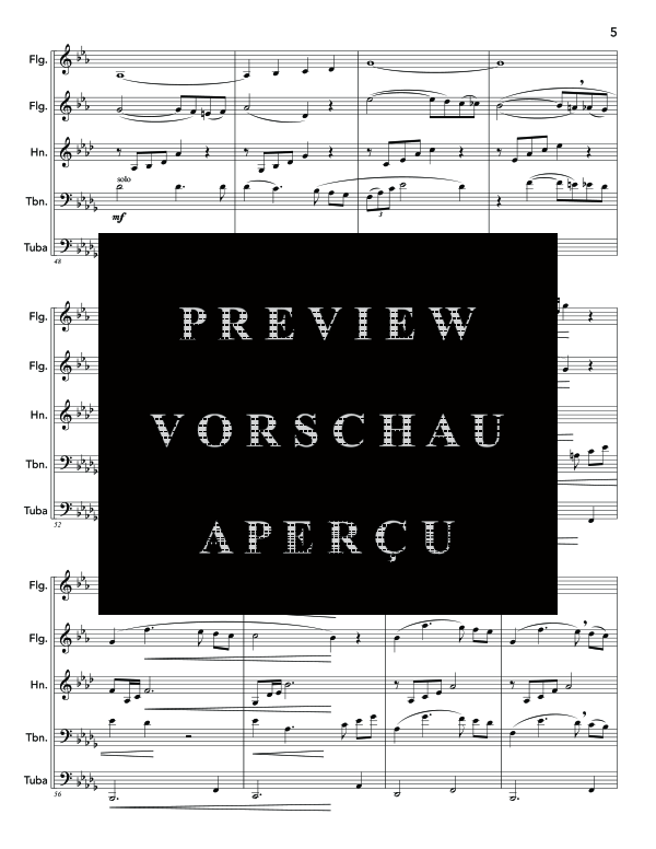 Produktgalerie: Seite 9 von 11 Mon Coeur, A Ta Voix, , (Blechbläser Quintett)
