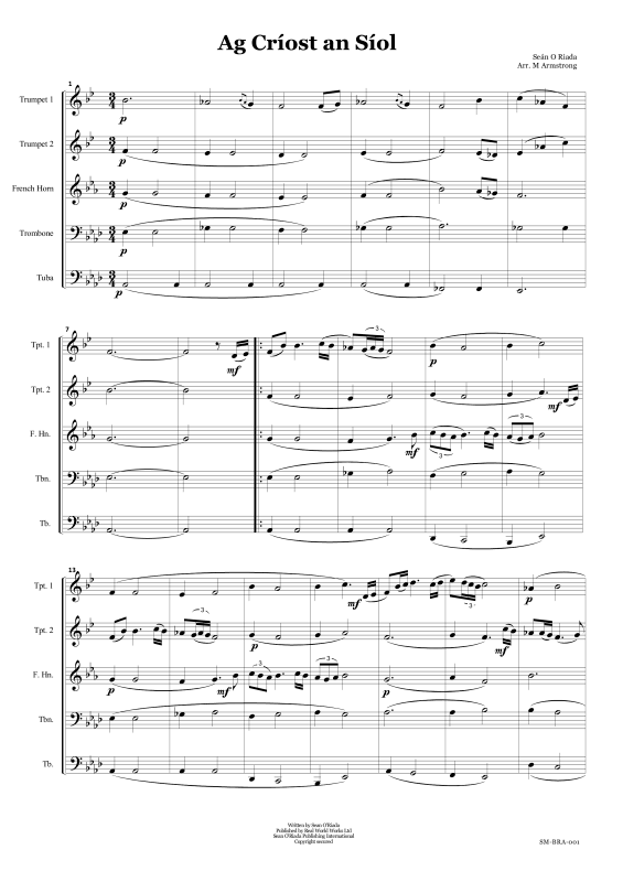 Produktgalerie: Seite 1 von 11 Ag Criost an Síol, , Brass Ensemble