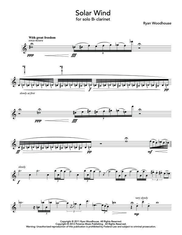 Product gallery: Page 1 of 10 Solar Wind, , (Klarinette Solo)