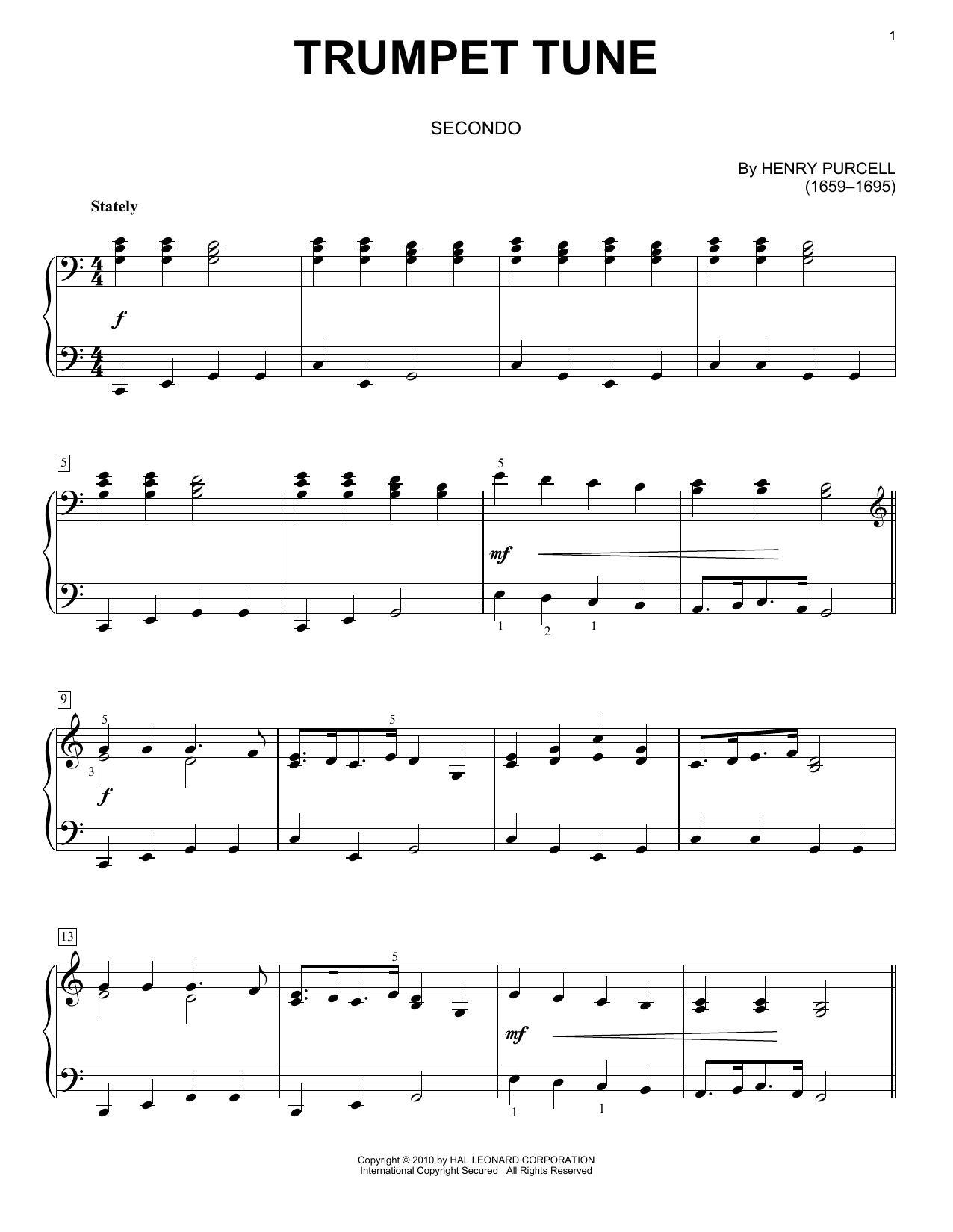 Produktbild zu: Trumpet Tune