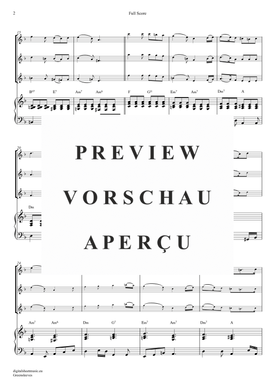 Produktgalerie: Seite 3 von 11 Greensleeves, Simoni, Edward, (Violinen Trio + Klavier)