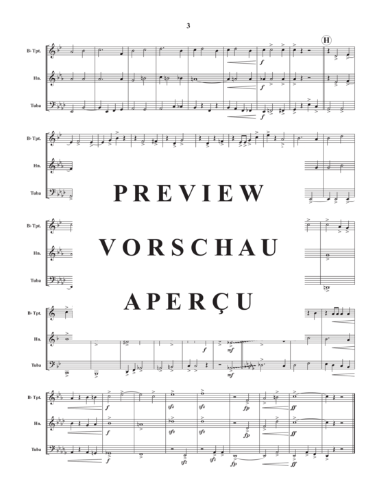 Produktgalerie: Seite 5 von 13 Two for Cohan , , (Blechbläser Trio für Trompete in B, Horn in F oder Posaune + Tuba)