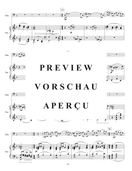 Produktgalerie: Seite 18 von 21 Tuba Concerto , , (Tuba + Klavier)