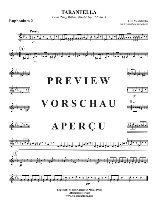 Product gallery: Page 7 of 9 Tarantella Nr. 3 , , (Tuba Quartet: 2x Baritone, 2xTuba)