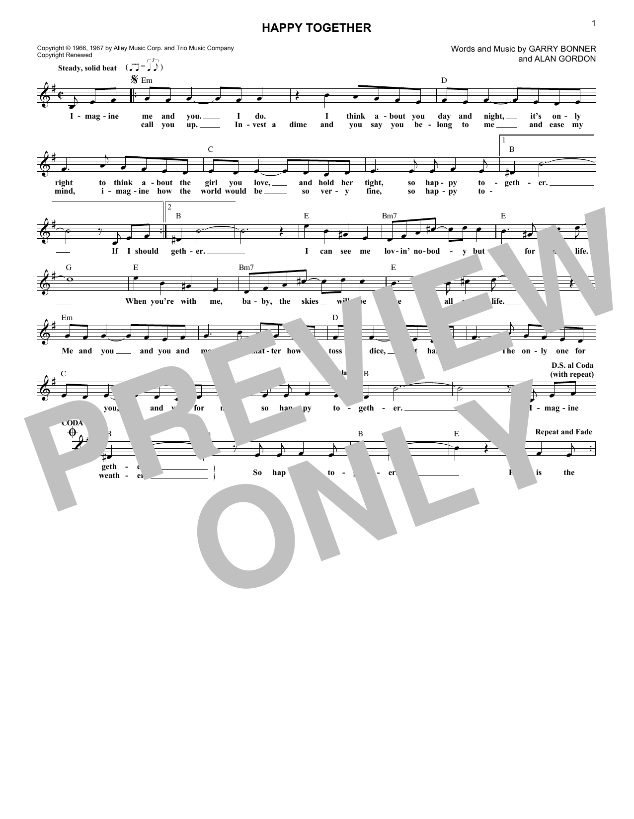 Produktgalerie: Seite 1 von 1 Happy Together, The Turtles, Melodieinstrument
