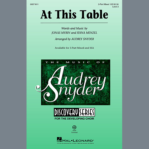 cover: At This Table (arr. Audrey Snyder), Idina Menzel