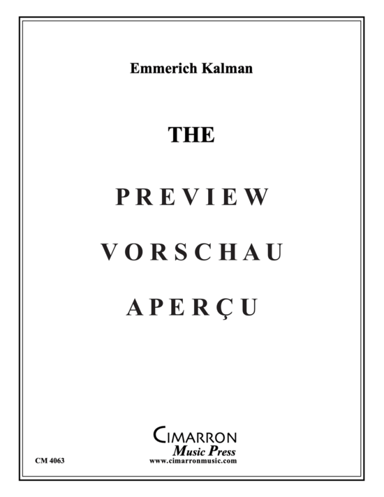 Produktgalerie: Seite 2 von 10 The Csardas Princess , , (Blechbläser Quintett)