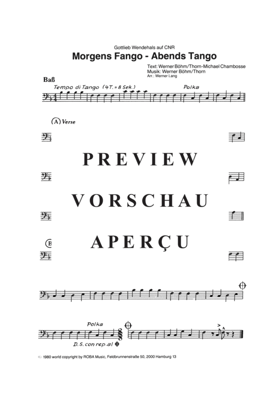 Produktgalerie: Seite 3 von 16 Morgens Fango - abends Tango , Wendehals, Gottlieb, (Combo-Band)