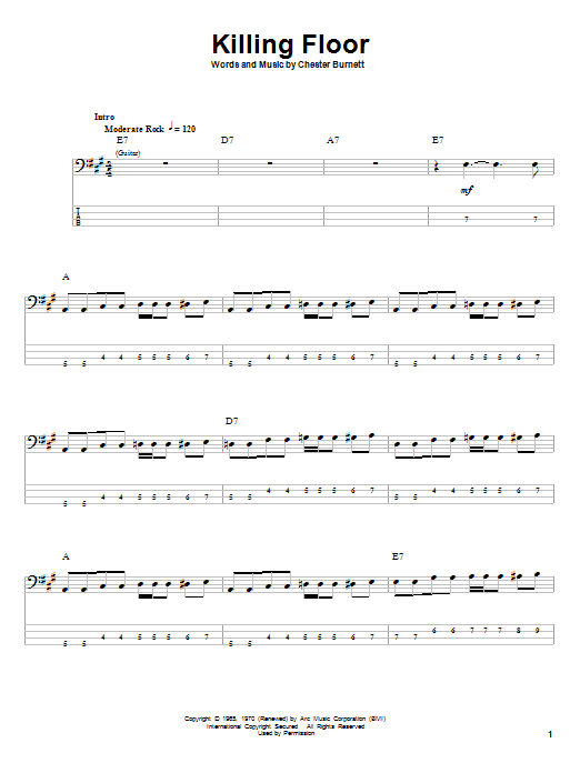 Produktgalerie: Seite 1 von 1 Killing Floor, Howlin' Wolf, E-Bass