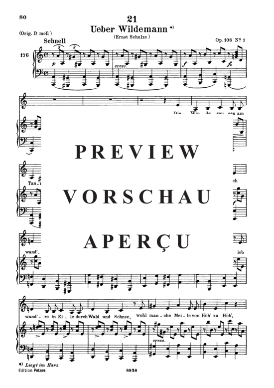 Product gallery: Page 2 of 5 Ueber Wildemann D.867, , Low Voice and Piano