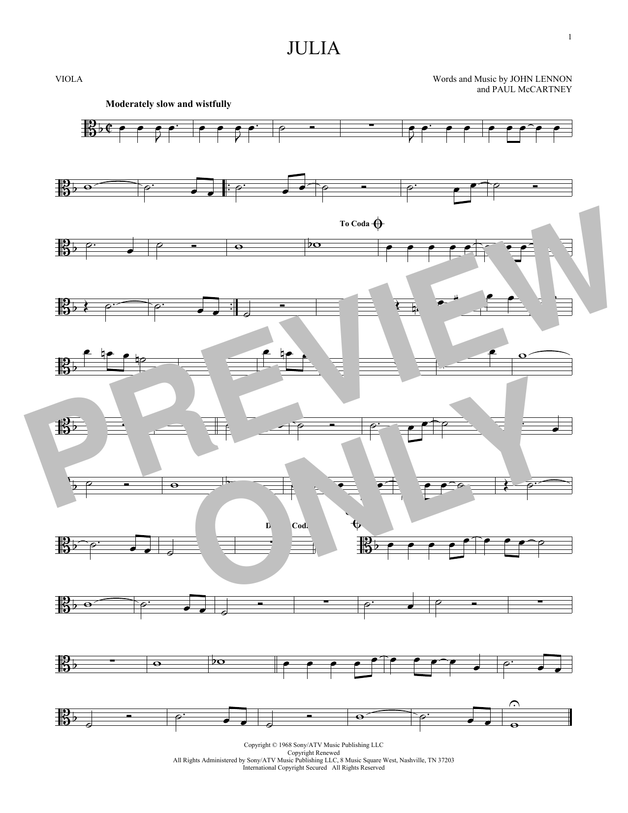 Product gallery: Page 1 of 1 Julia, The Beatles