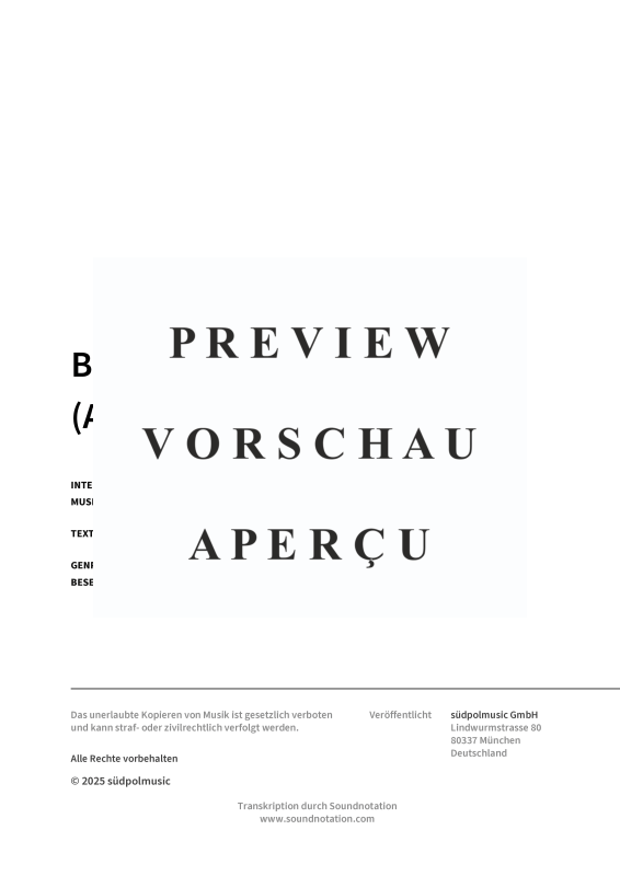 gallery: Bleib gschmeidig , DeSchoWieda, (Leadsheet)