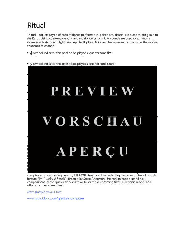 Product gallery: Page 4 of 10 Ritual, , (Klarinette Solo)