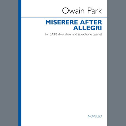 Produktbild zu: Miserere after Allegri (Score)