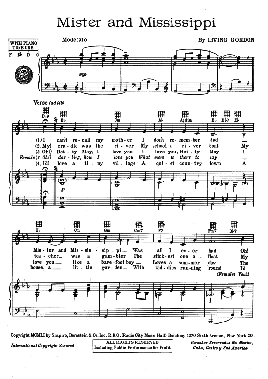 Produktbild zu: Mister And Mississippi  Patti Page Rex Allen Dennis Day Johnny Desmond  