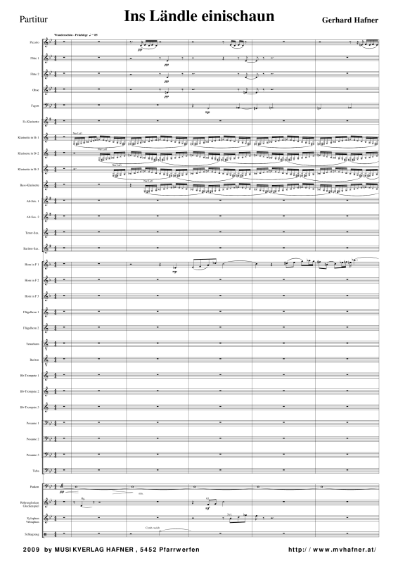 Product gallery: Page 1 of 11 Ins Ländle einischaun, , (large wind orchestra)