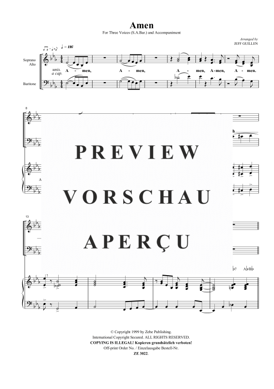 Produktgalerie: Seite 5 von 6 Amen, , Gemischter Chor SAB und Klavier