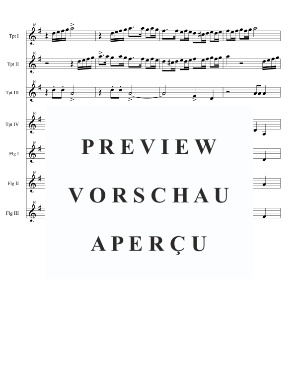 Product gallery: Page 6 of 11 Deus in Adjutorium, , Brass Septet 4 Trumpets and 3 Flugelhorns