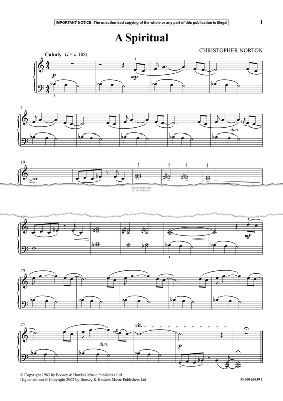 Produktgalerie: Seite 1 von 1 A Spiritual, Christopher Norton, Klavier