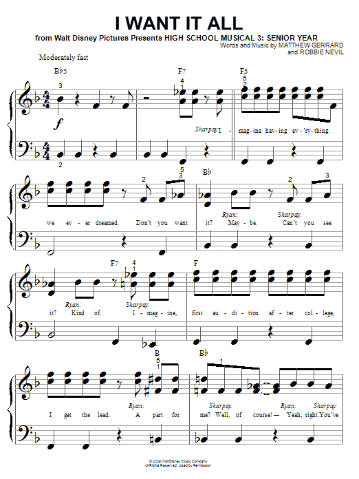 Product picture to:  I Want It All - High School Musical 3 Cast