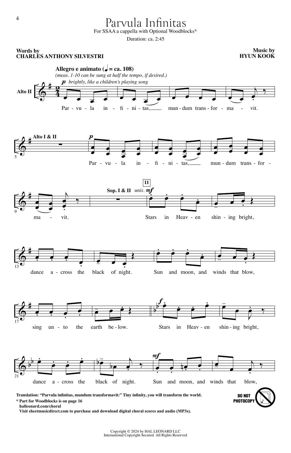 Produktgalerie: Seite 1 von 1 Parvula Infinitas, Hyun Kook, Chor