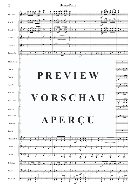 Product gallery: Page 10 of 11 Henne-Polka, , Large Wind Orchestra