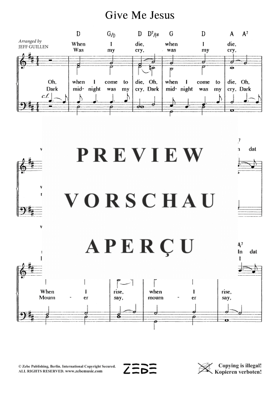 Produktgalerie: Seite 3 von 4 Give Me Jesus, , Gemischter Chor