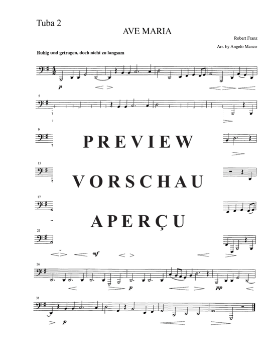 Product gallery: Page 10 of 10 Ave Maria , , (Tuba Quartett EETT)