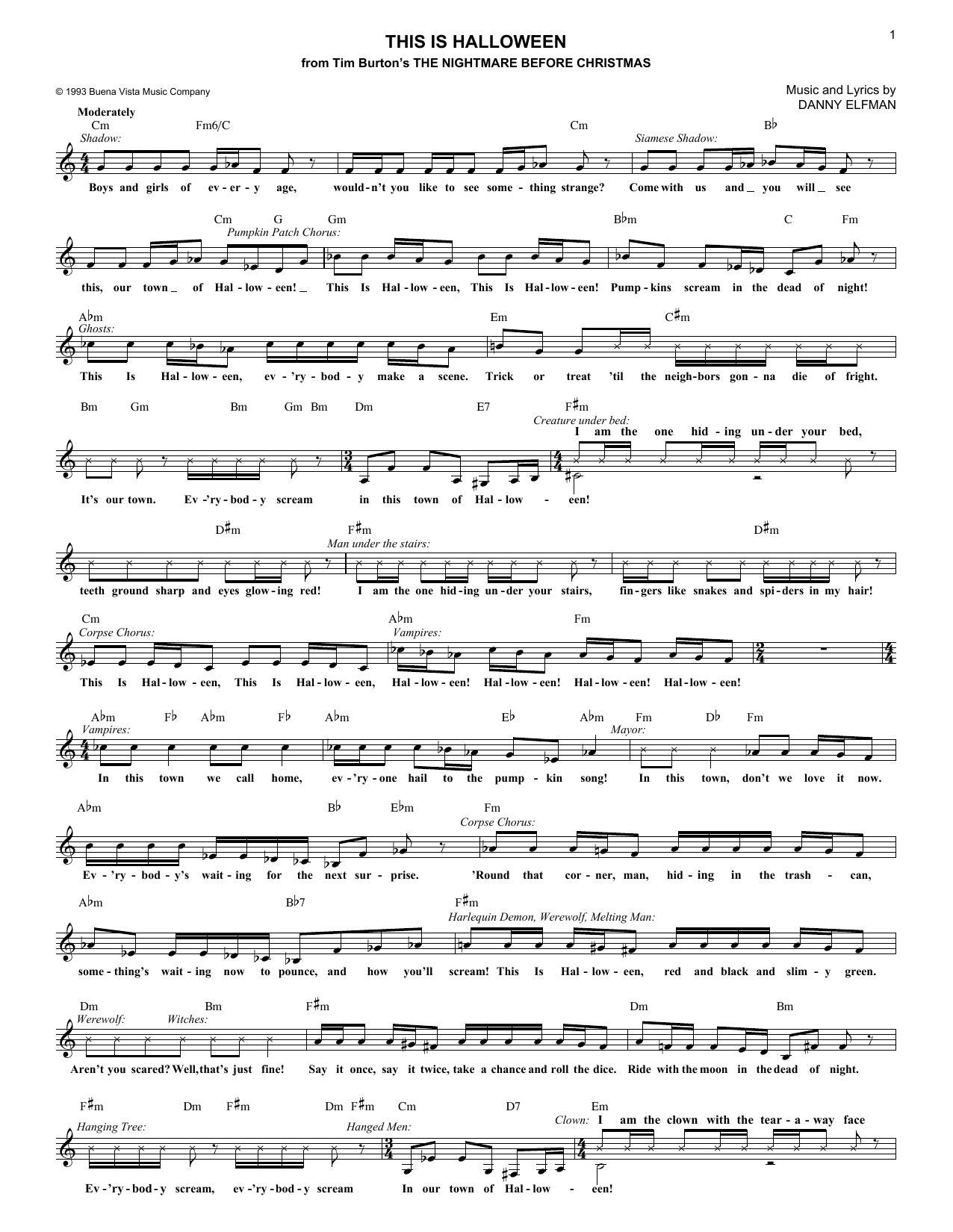 Produktbild zu: This Is Halloween (from The Nightmare Before Christmas)