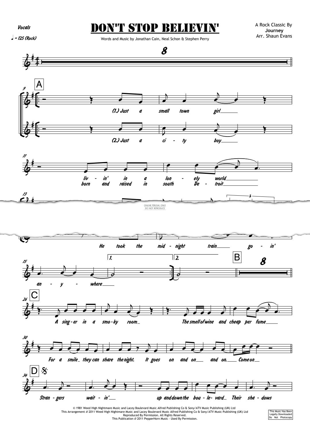 Product gallery: Page 1 of 1 Don't Stop Believin', Journey