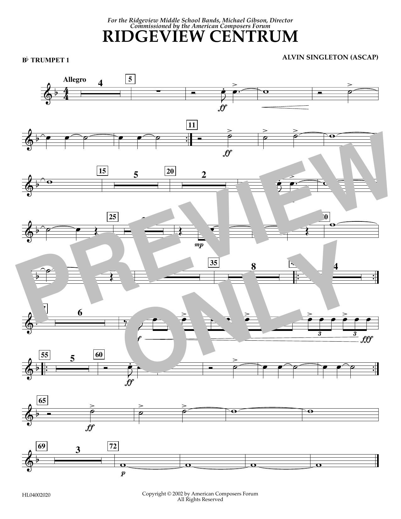 Product picture to: Ridgeview Centrum - Bb Trumpet 1