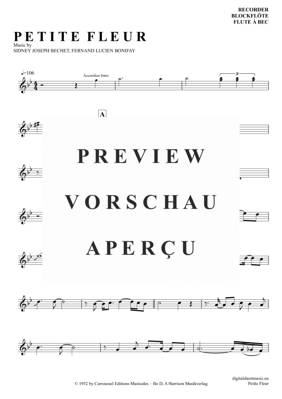 Product gallery: Page 2 of 4 Petite Fleur, Tex, Pete, (recorder)