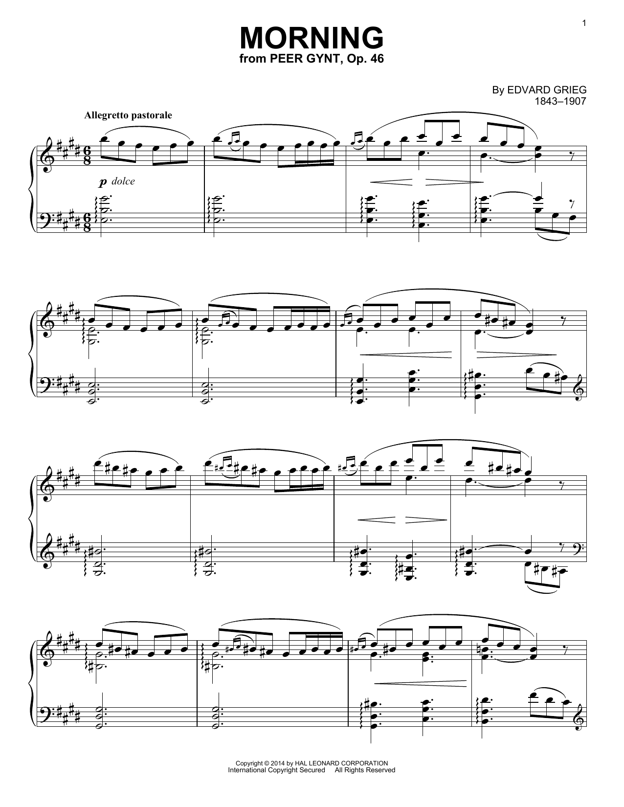 Produktbild zu: Morning (arr. Richard Walters)
