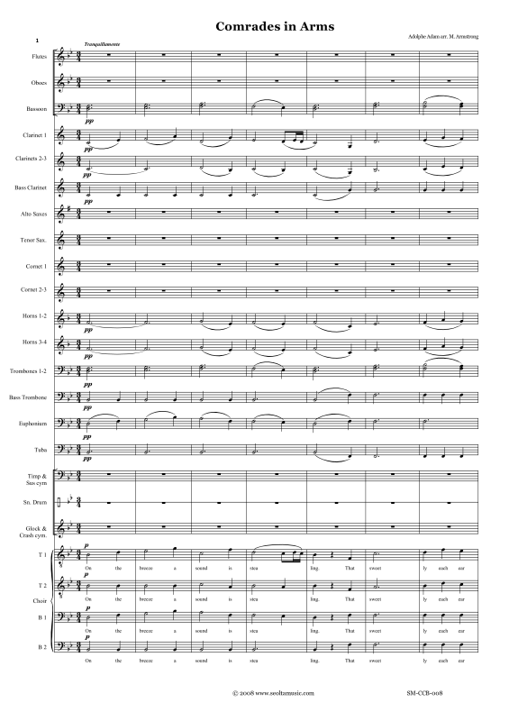 Produktgalerie: Seite 1 von 11 Comrades in Arms, , Männerchor TTBB und Concert Band