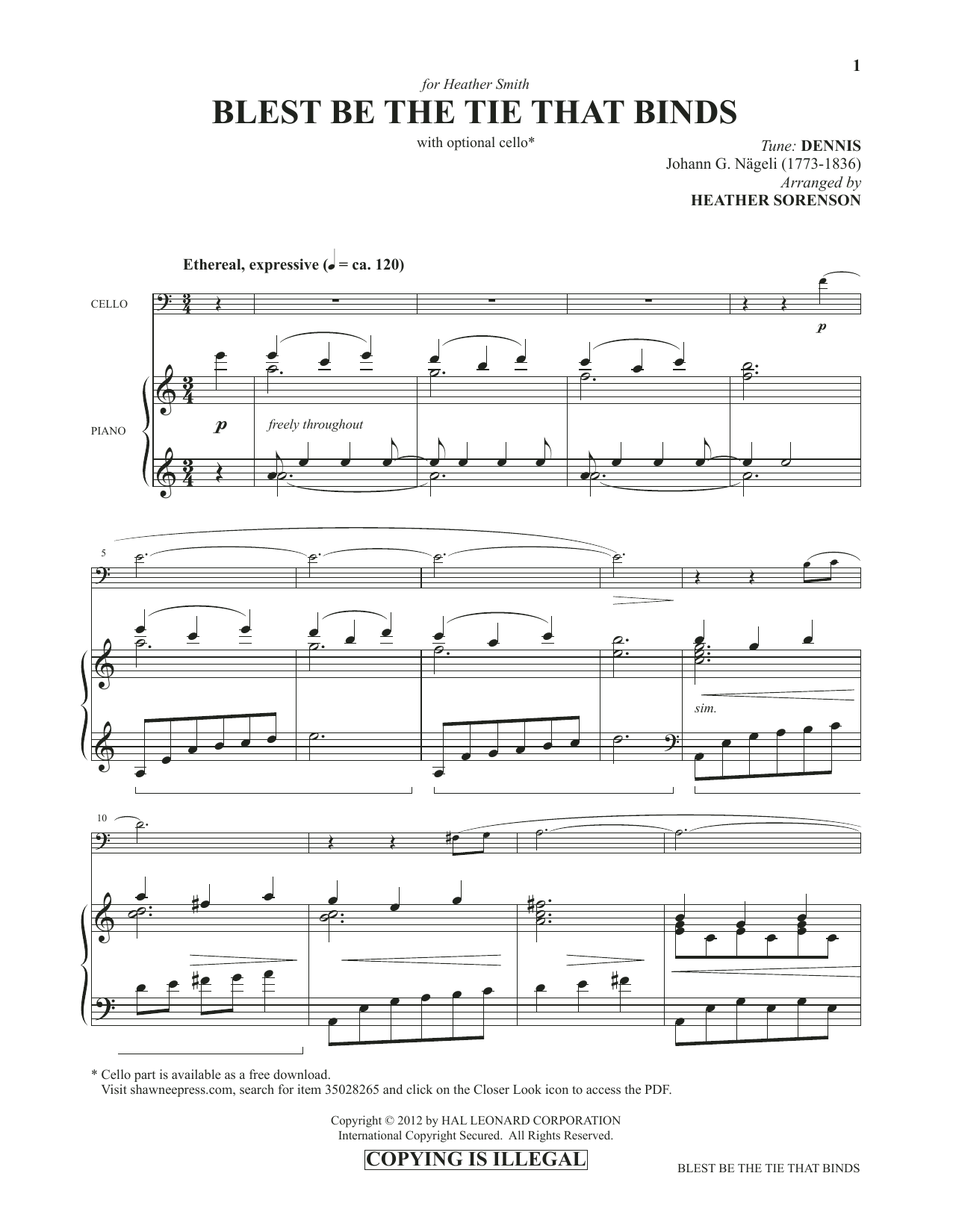 Product picture to: Blest Be The Tie That Binds (from Images: Sacred Piano Reflections)